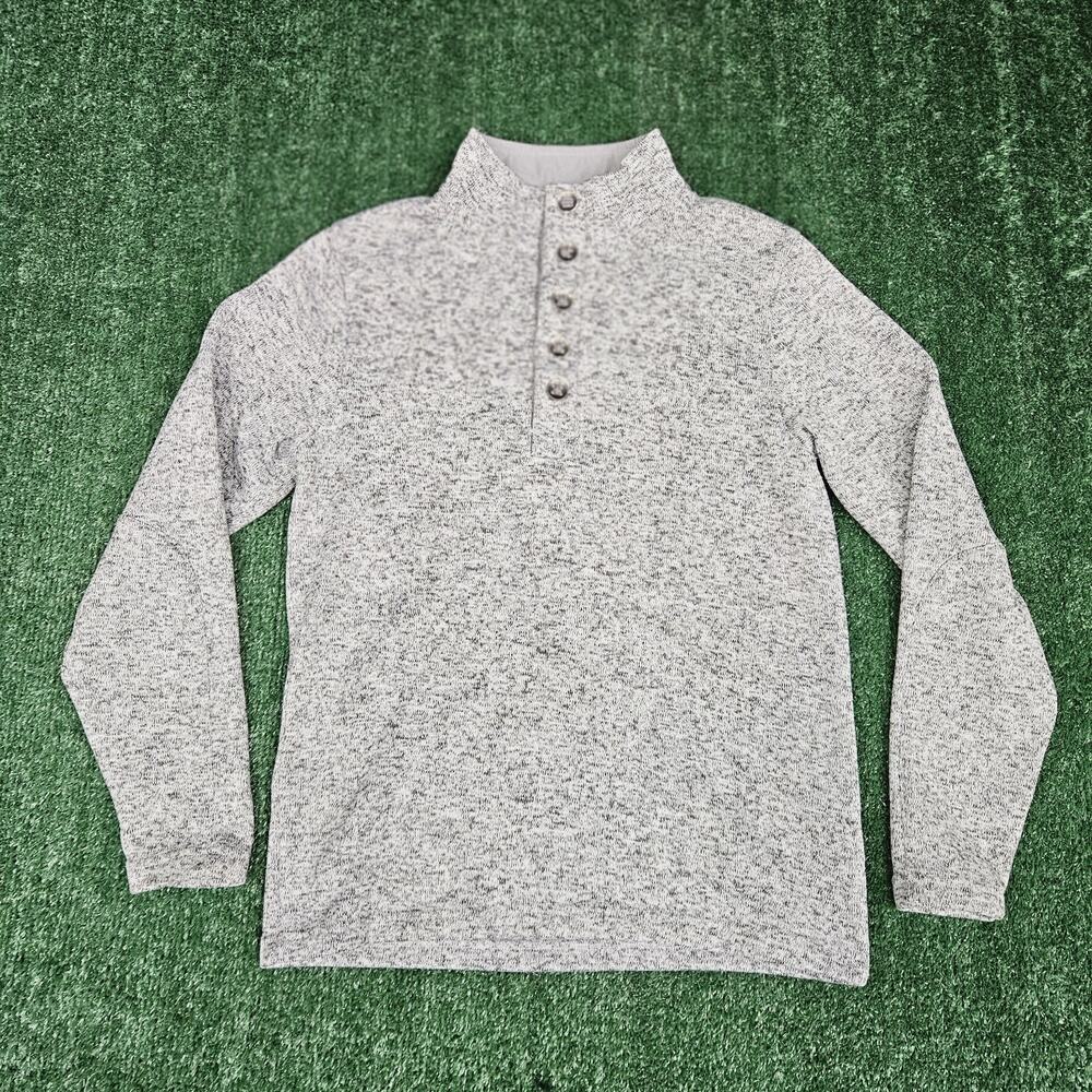 RedHead Sweater Mens Medium Gray Long Sleeve Pullover Outdoors Hiking